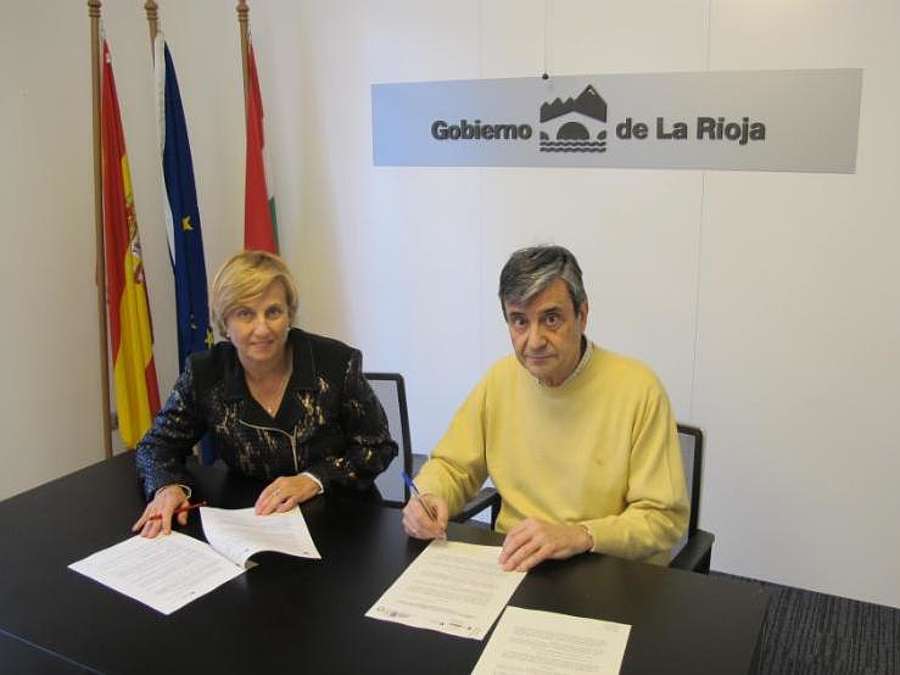 Firma del convenio de colaboración entre el Gobierno de La Rioja y SECOT