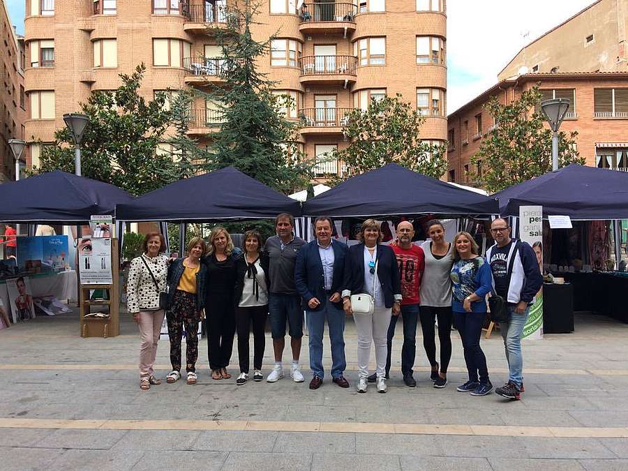 El gerente de la ADER, Javier Ureña, inaugura la Feria de Stock. 