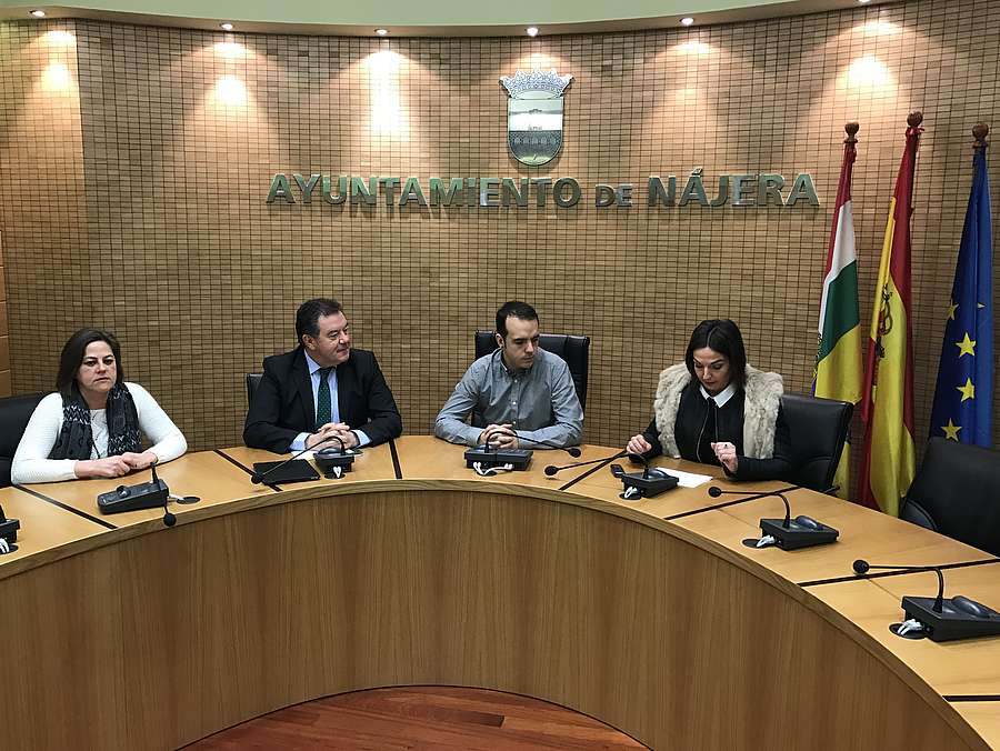 El gerente de la Agencia de Desarrollo Económico de La Rioja, Javier Ureña, participa en la presentación de la Feria Nájera Stock de Invierno 2017
