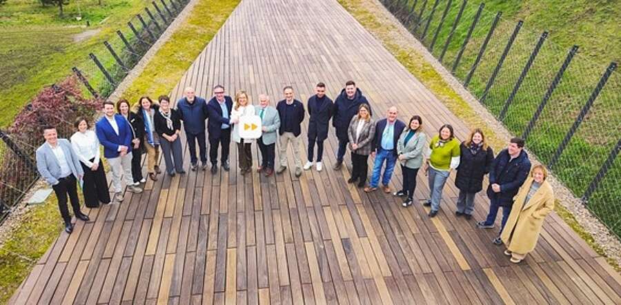 Asistentes a la celebración del protocolo general de colaboración en materia de emprendimiento