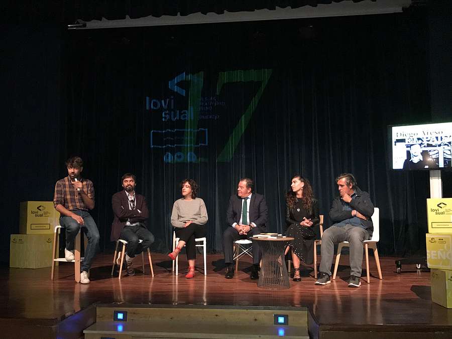 El gerente de la Agencia de Desarrollo Económico de La Rioja, Javier Ureña, participa en la presentación del Foro Lovisual. Un encuentro que quiere aproximar el conocimiento sobre el diseño, creatividad y cultura al tejido profesional de La Rioja. 