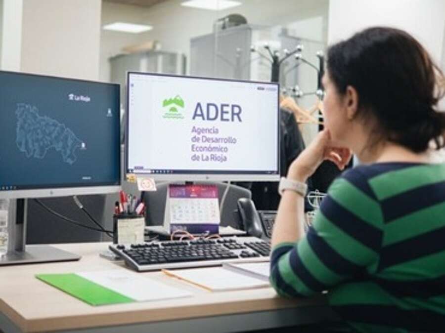 Imagen interior de las oficinas de la Agencia de Desarrollo Económico de La Rioja