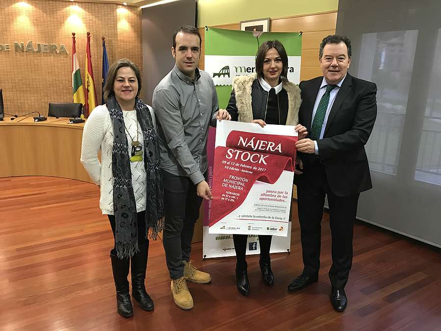 Presentación del cartel de la Feria de Oportunidades Nájera Stock