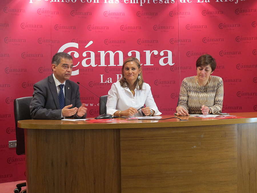 El director general de Innovación,Trabajo, Industria y Comercio, Julio Herreros; participa en la presentación de la XVI Feria de Oportunidades de Logroño, Logrostock 2018. 