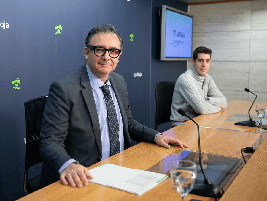 Luis Pérez Echeguren, gerente de ADER y Brando Pérez, gerente de Manufacturas Roland