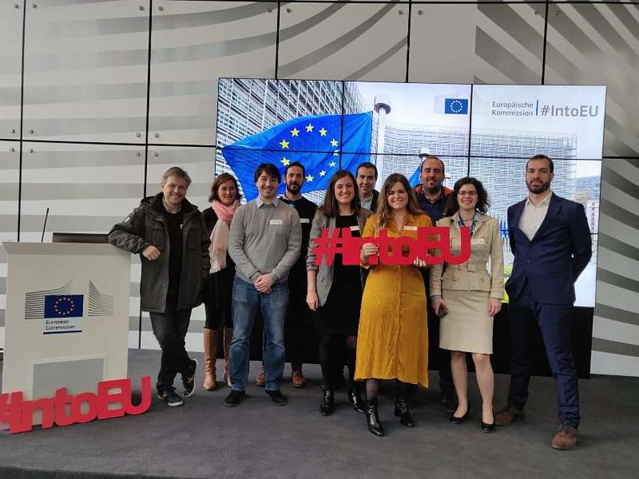 Participantes en la VII edición del programa Europa más cerca celebrada esta semana en Bruselas