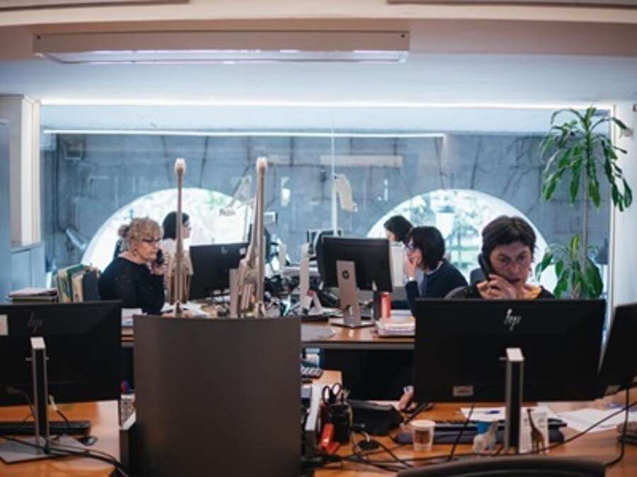 Interior de las oficinas de la Agencia de Desarrollo Económico de La Rioja