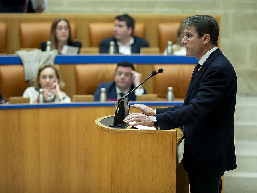 El Presidente de la Comunidad Autónoma de La Rioja, Gonzalo Capellán