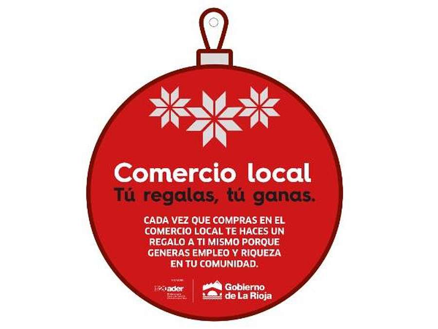 Imagen de la campaña de Navidad del comercio riojano